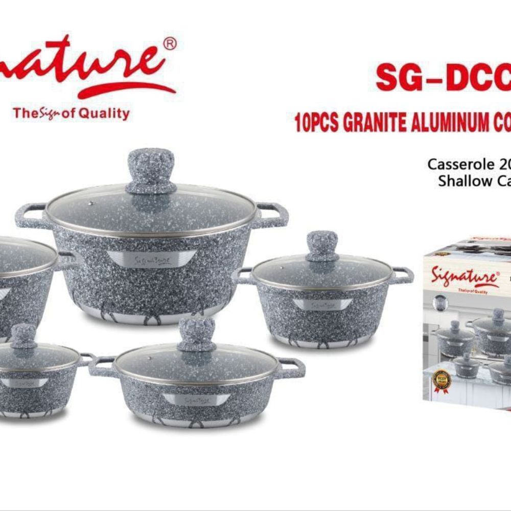 10pc Signature Granite Cookware