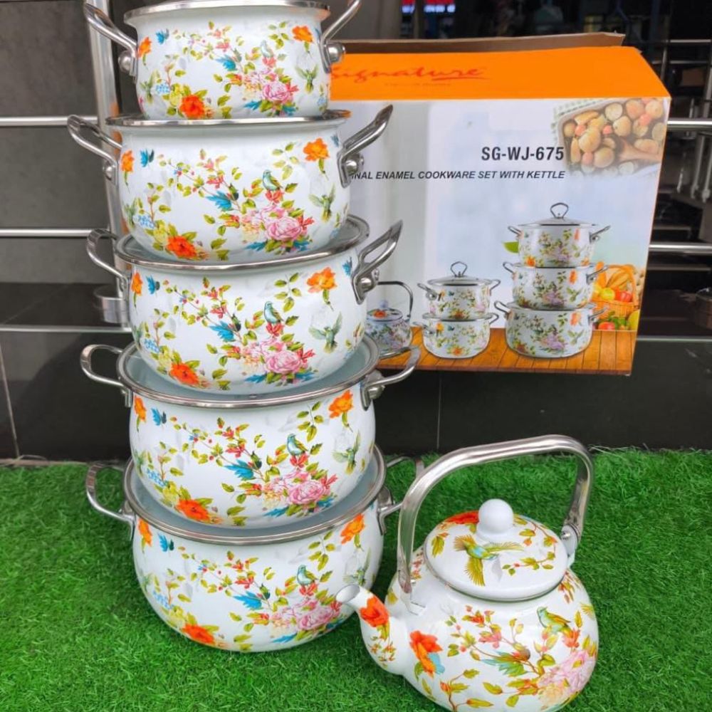 12pc Enamel Cookware set