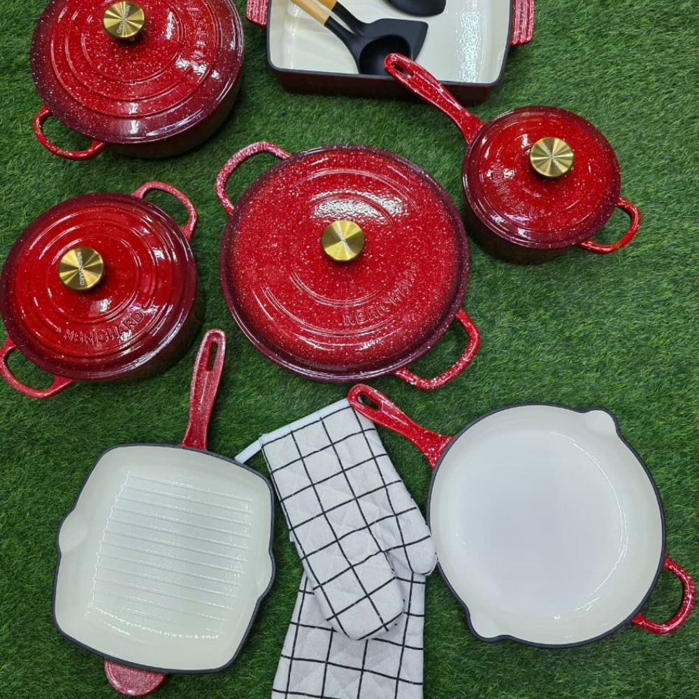 12pc Enamel cooking pot