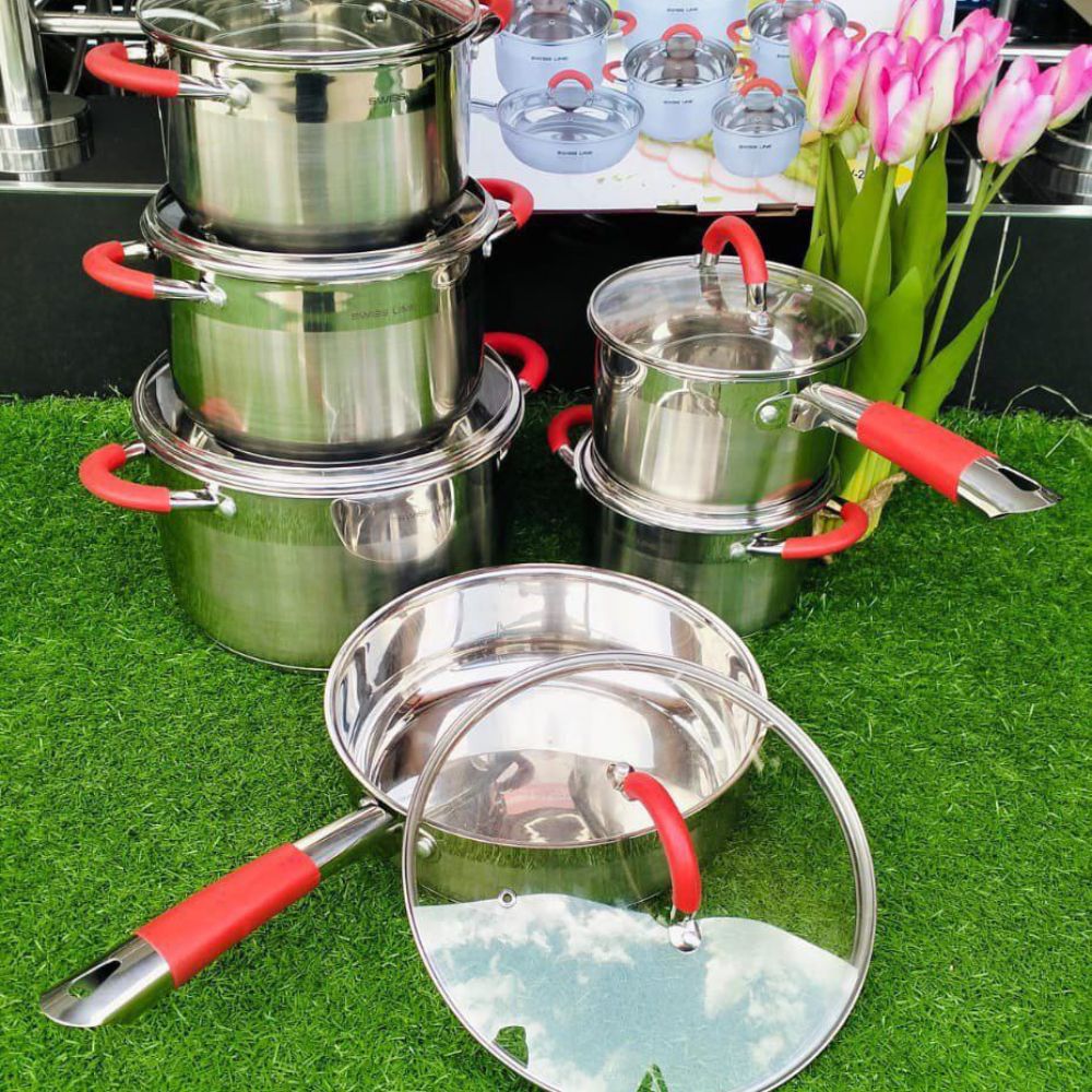 12pc Stainless steel cookware