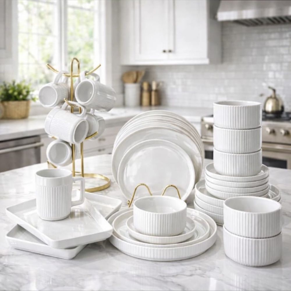 32pc Matte Stoneware