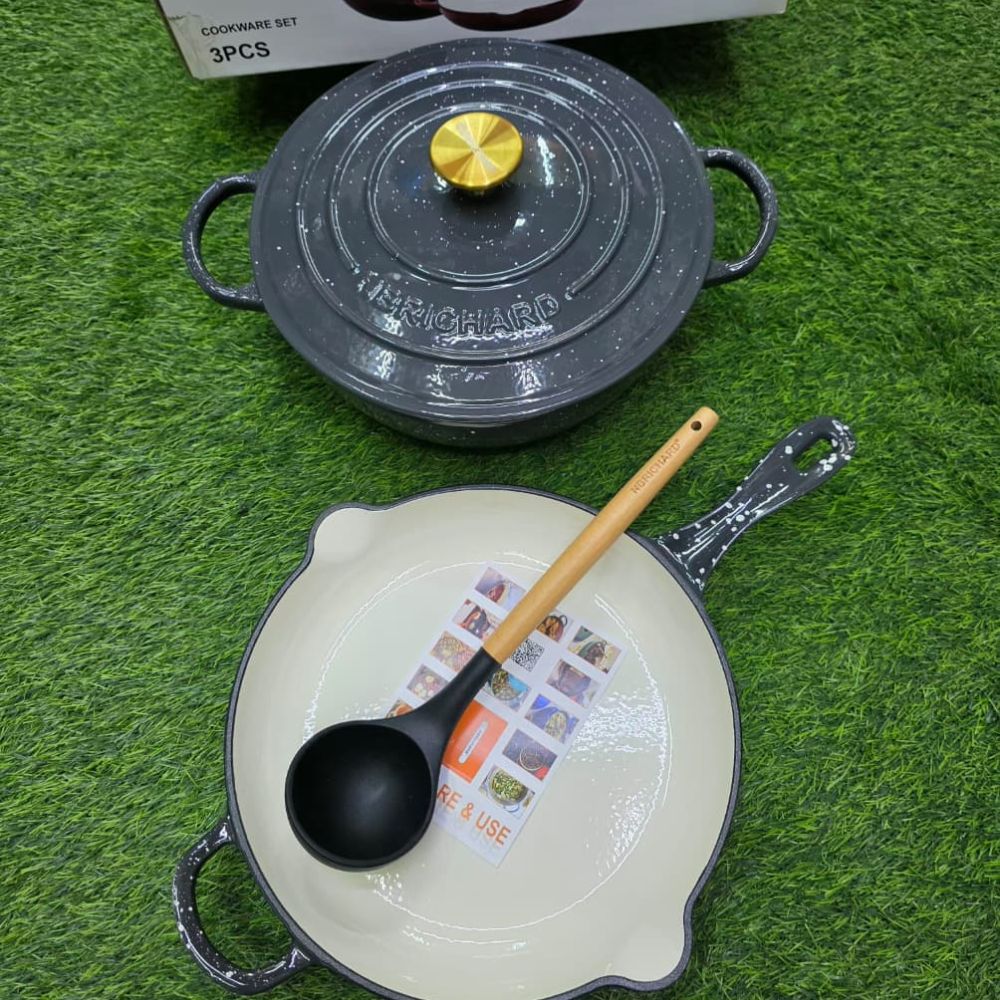 3pc Enamel Cooking pots