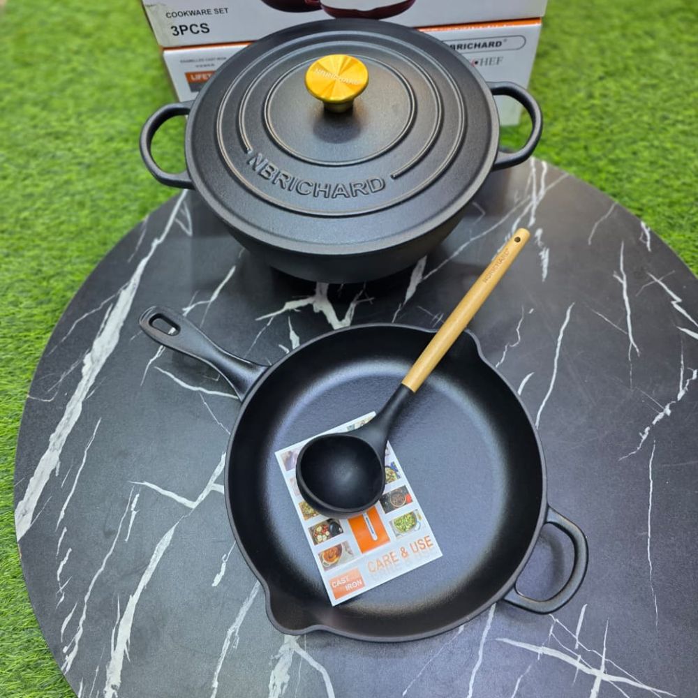 3pc Enamel Cooking pots