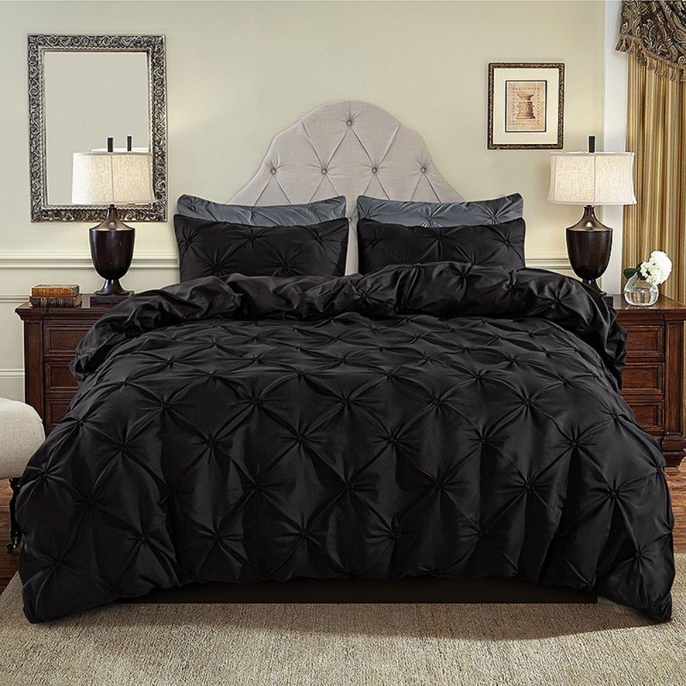3pc Pinch Pleat Duvet cover set