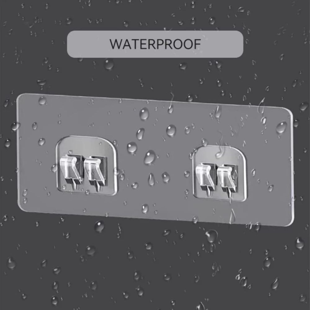 5pc Adhesive clear hooks