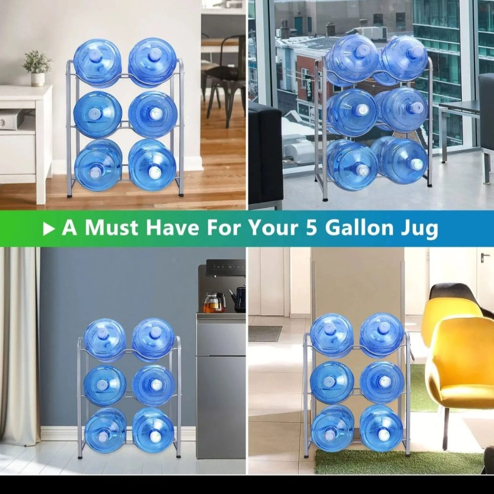 6 Bucket heavy duty water bottle rack