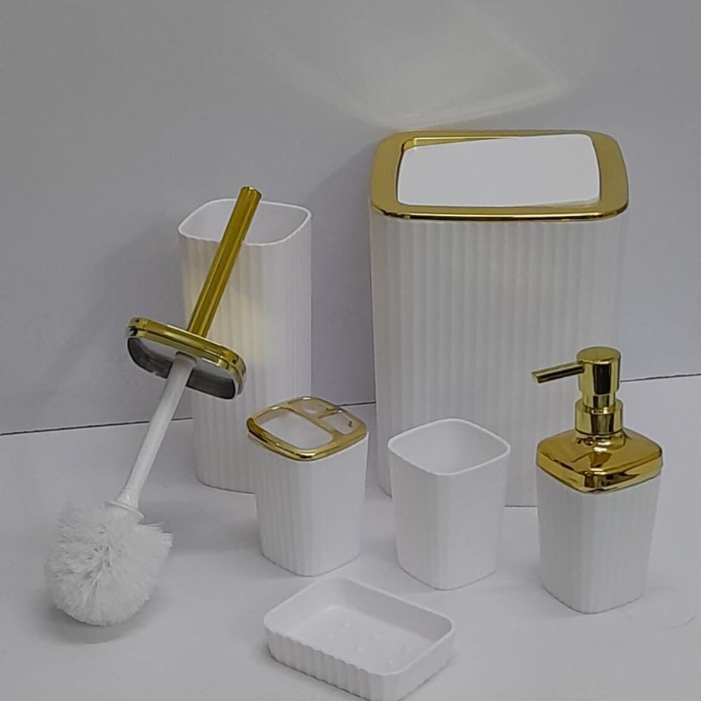 6pc Bathroom organizer