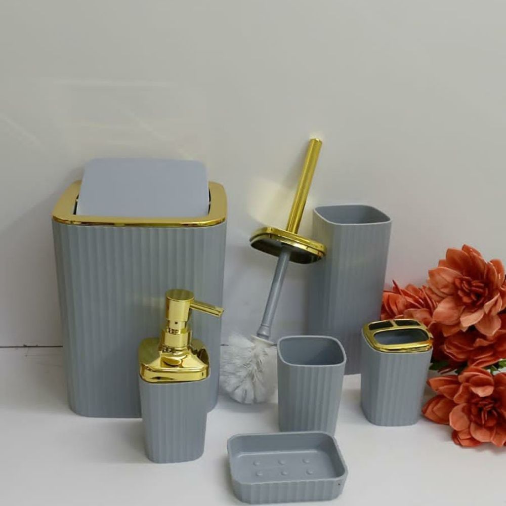 6pc Bathroom organizer