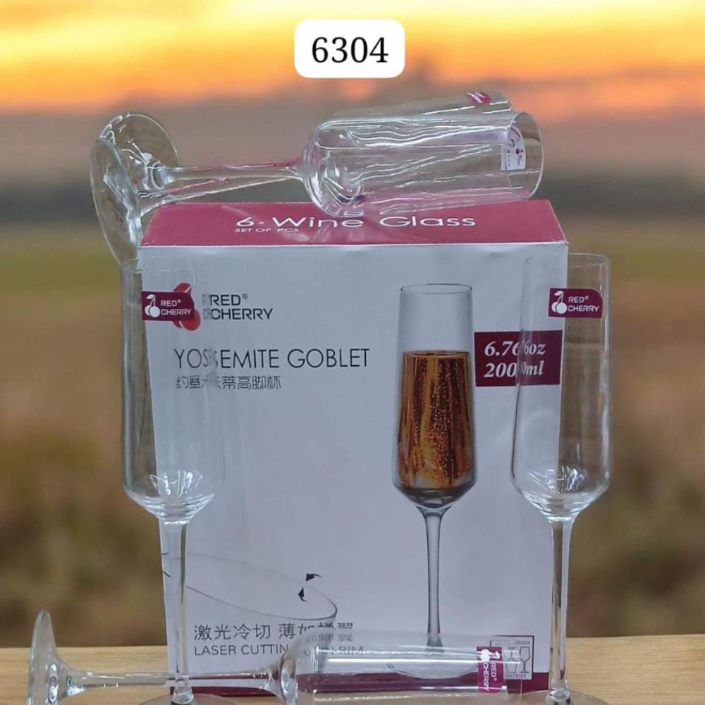 6pc Champagne glass set