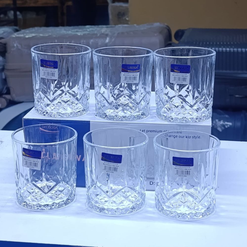 6pc Crystal glass set