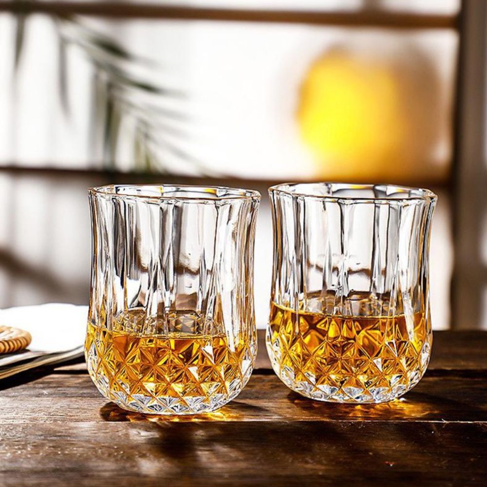 6pc Short Diamond Glasses