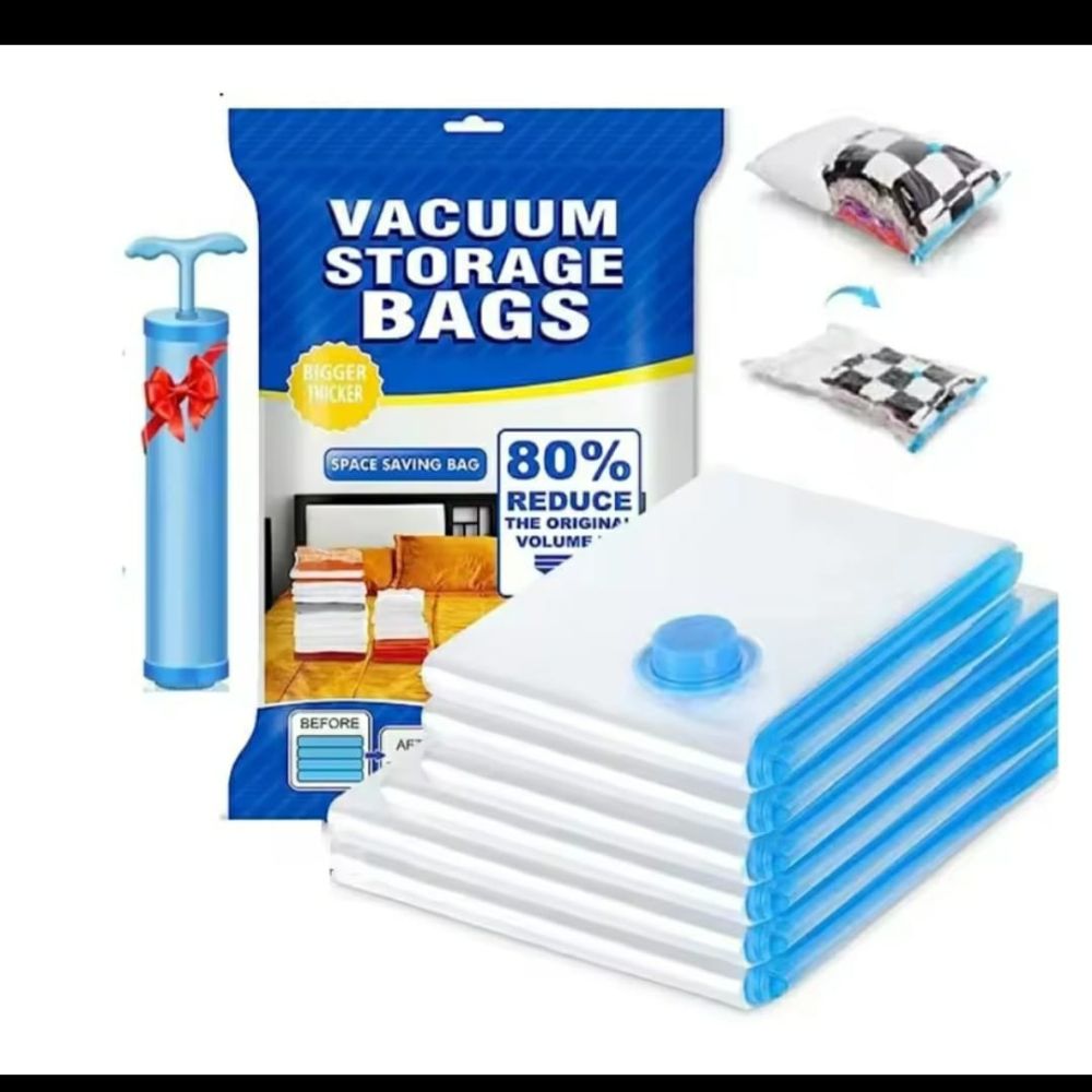 6pc vacuum storage bags