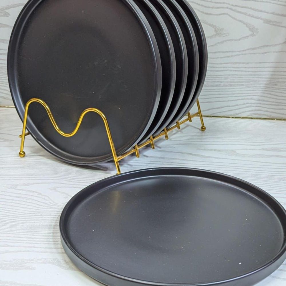 6pc matte plate set