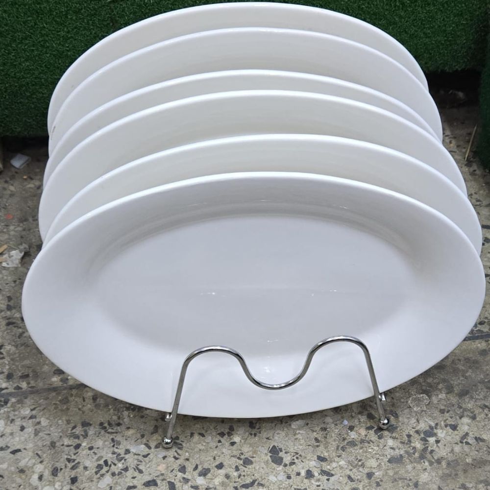 6pc Oval plate set