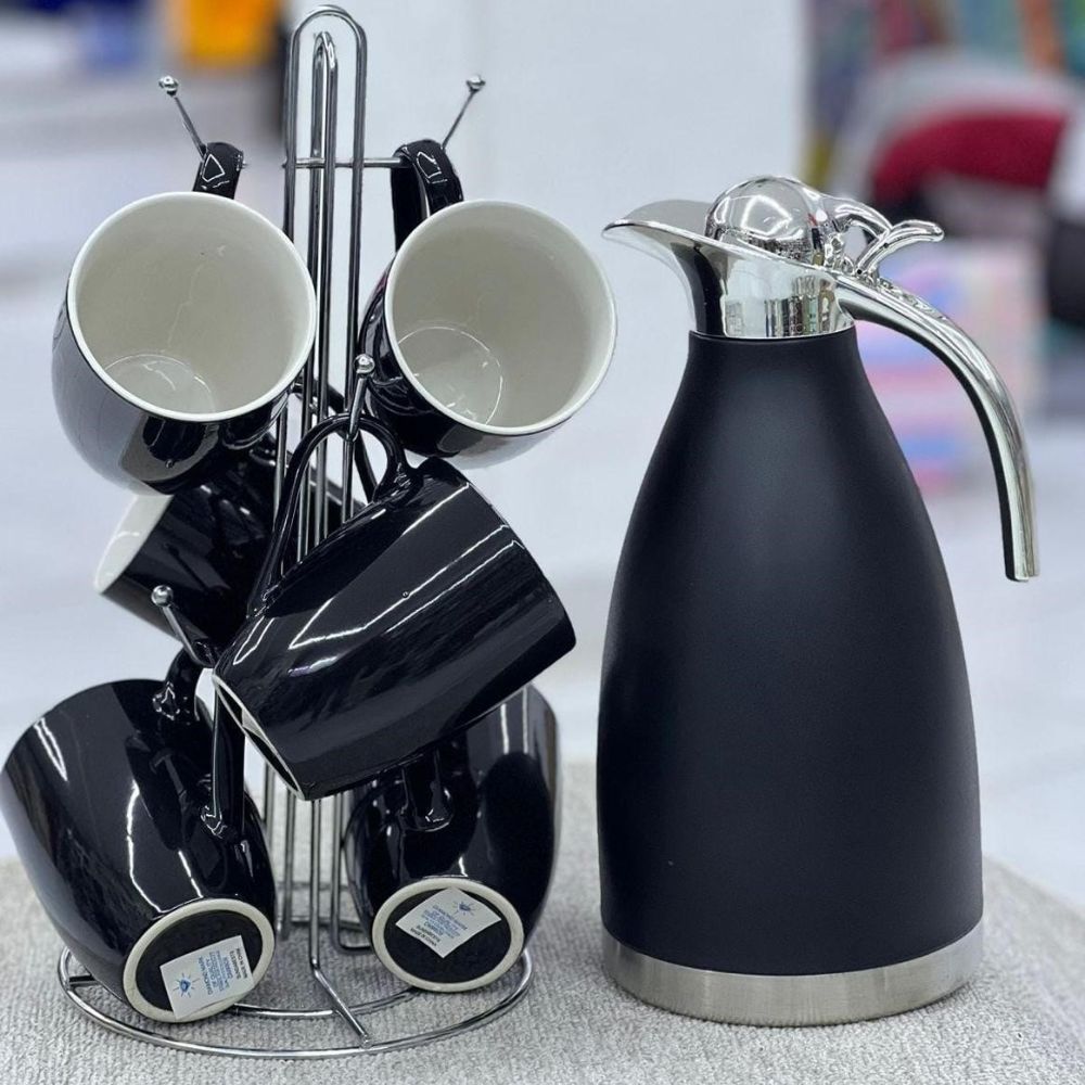 Black Flask Set