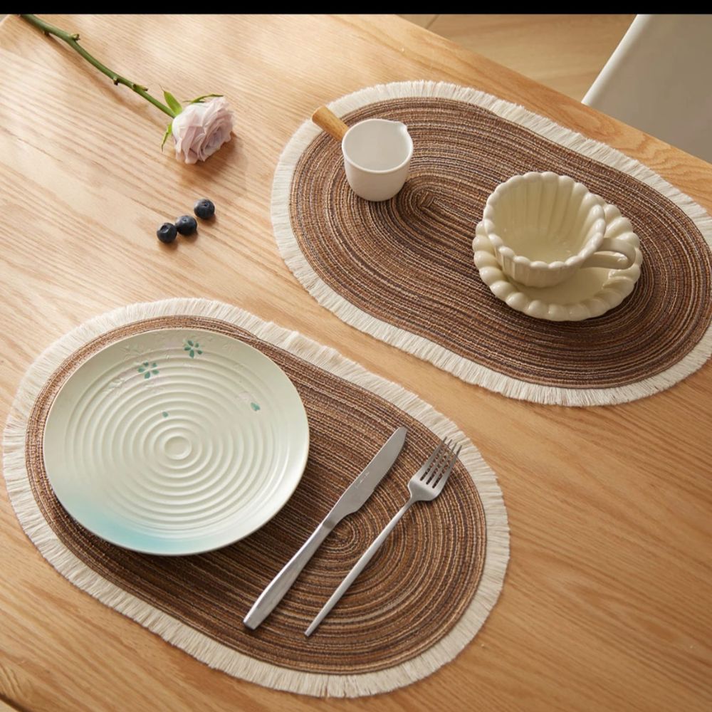 6pc Braided mats
