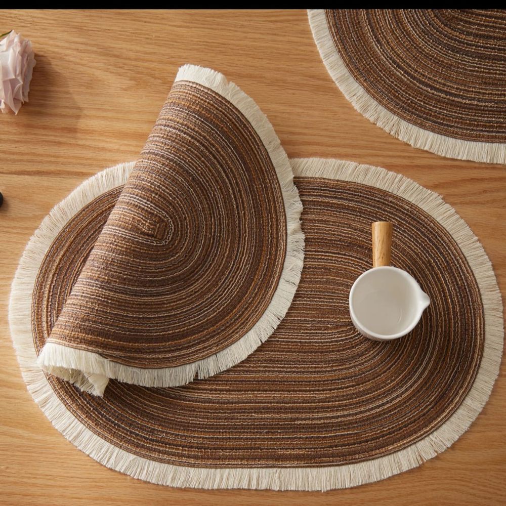 6pc Braided mats