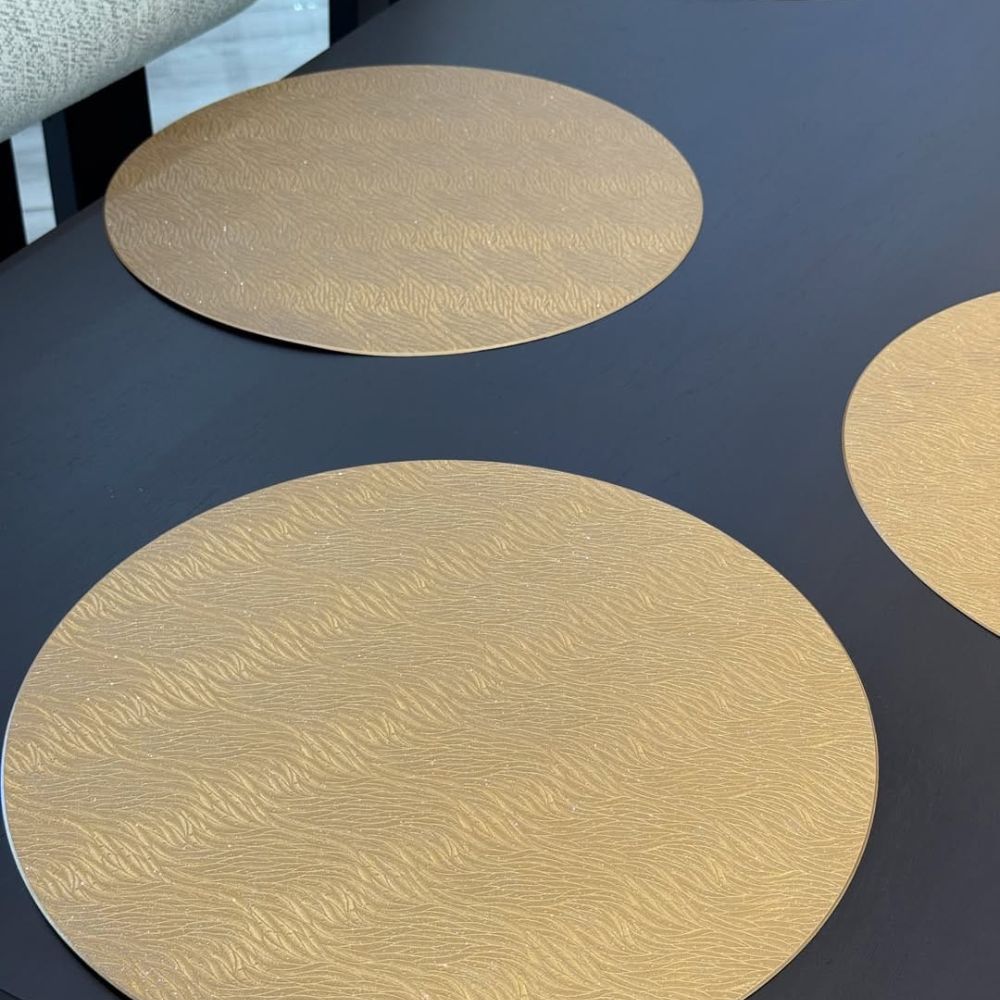 6pc Faux leather pvc mats