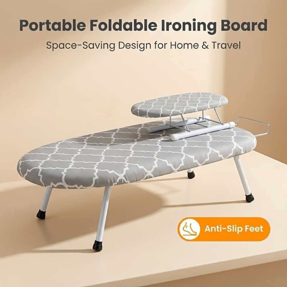 Foldable mini ironing board