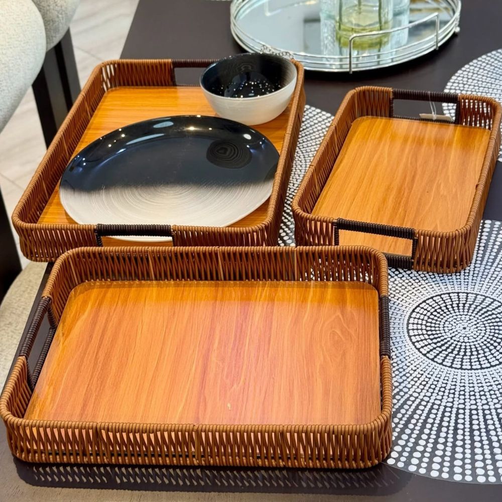 Hand Woven Ratan bamboo Trey