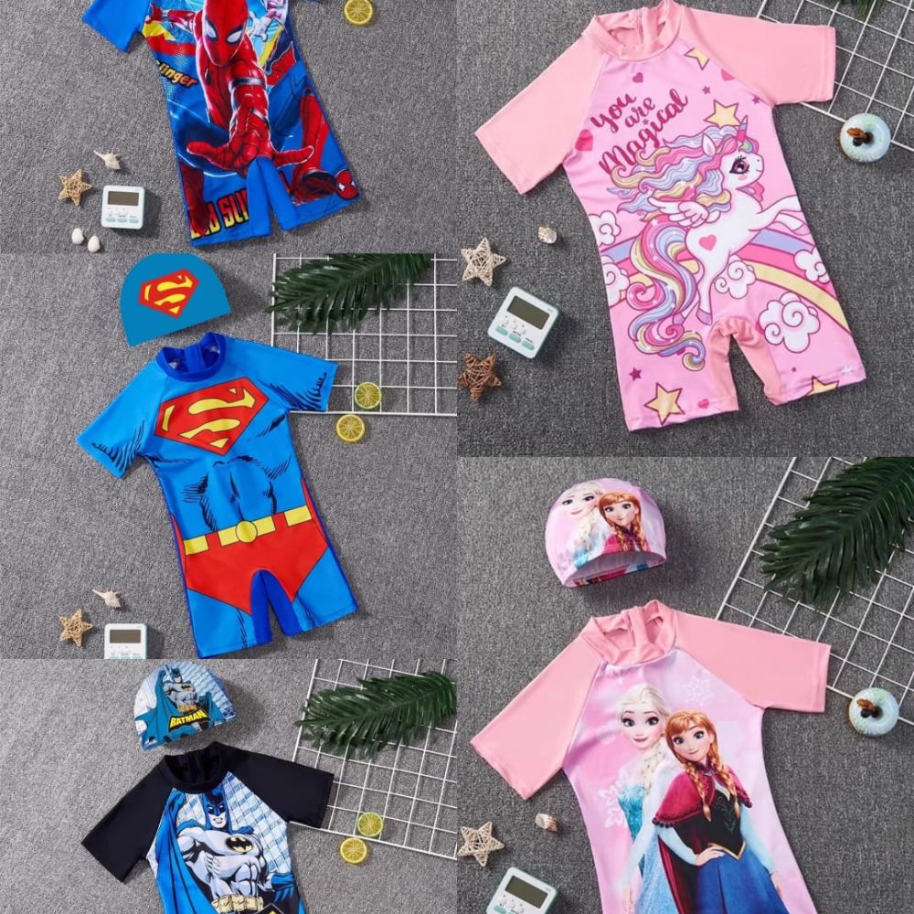 Kid's Cartoon Themed Swimming Costume