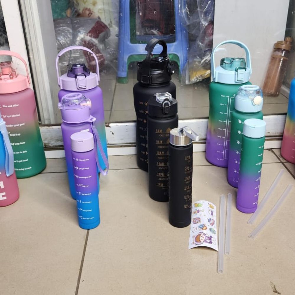 3 in 1 Motivational Water Bottle