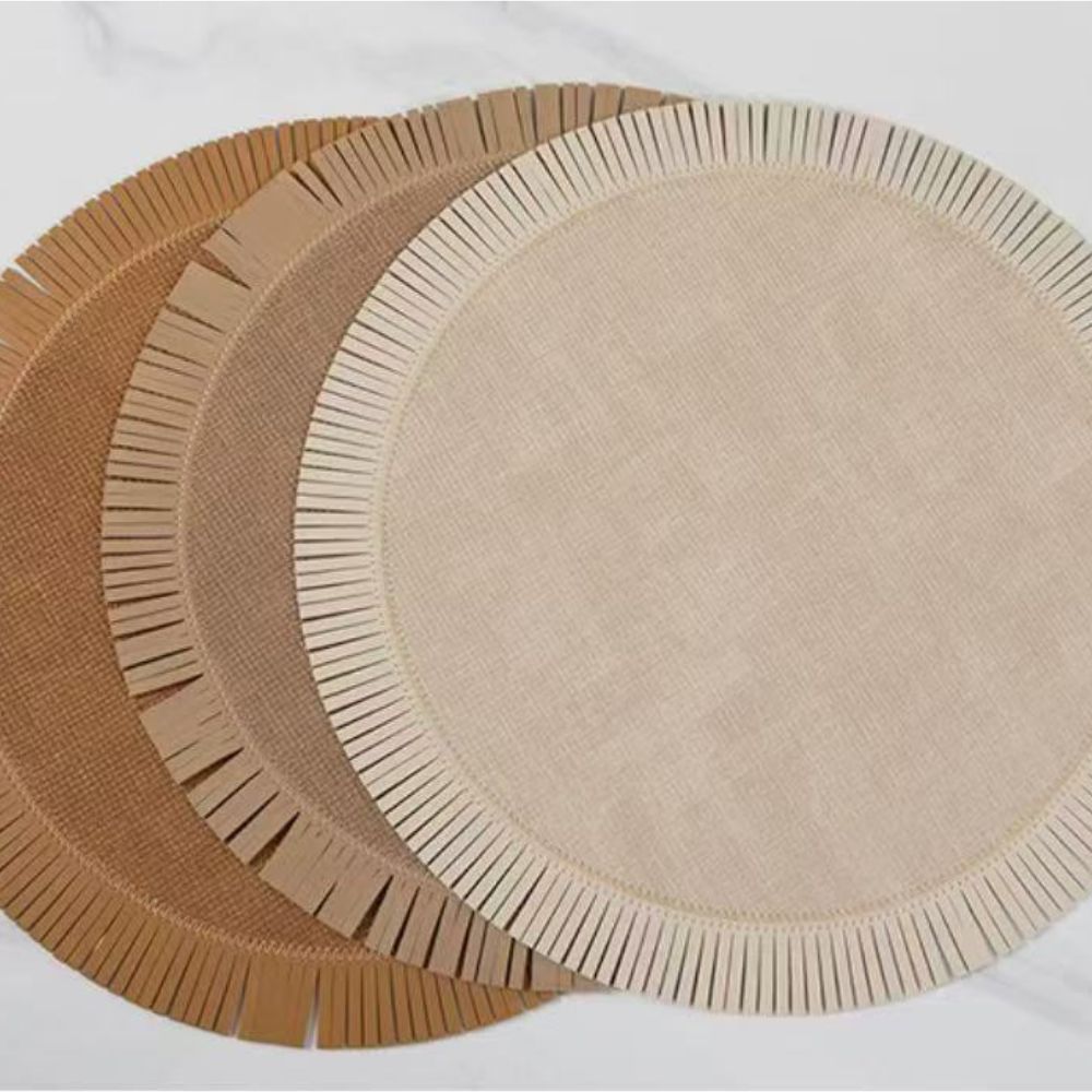 6pc Round double sided table mats