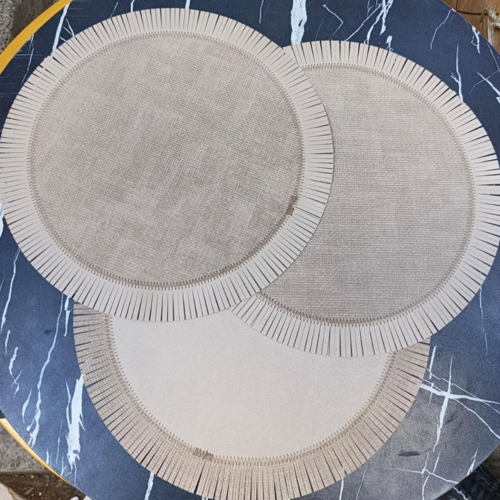 6pc Round double sided table mats