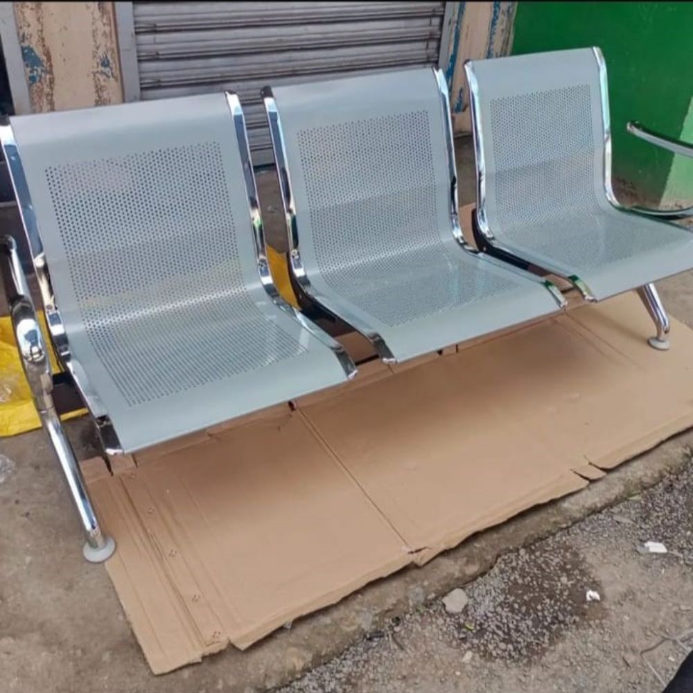 Silver Unpadded Link Chair