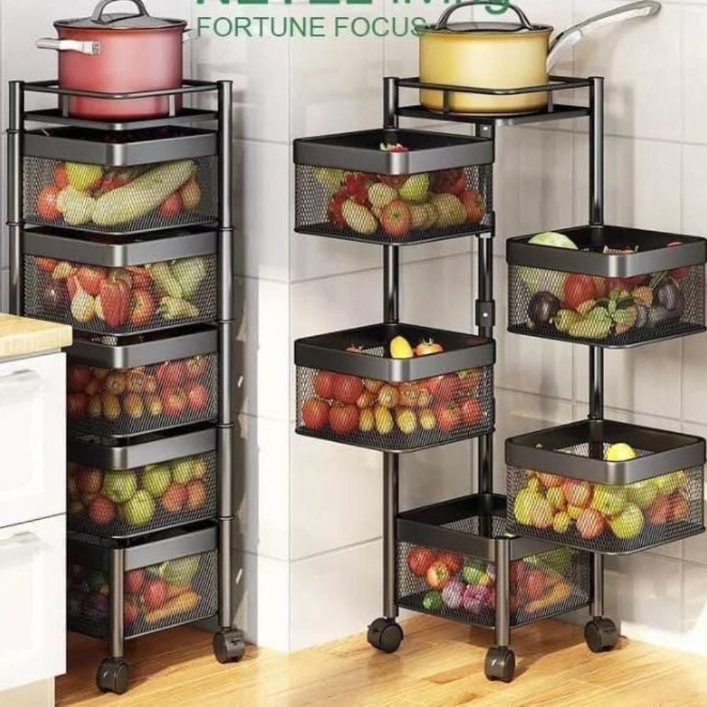 Square Mesh Fruit Rack
