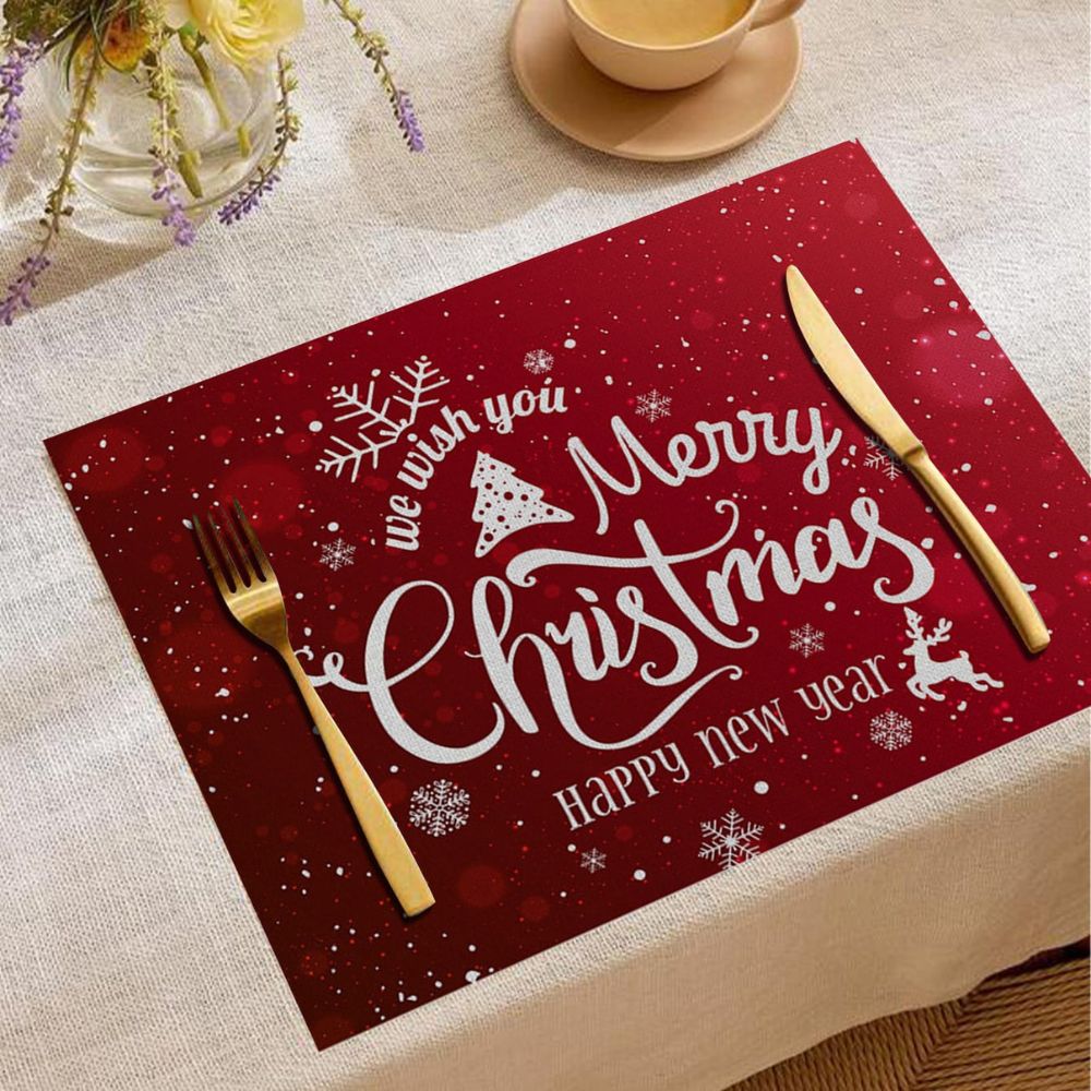 Christmas themed table mats
