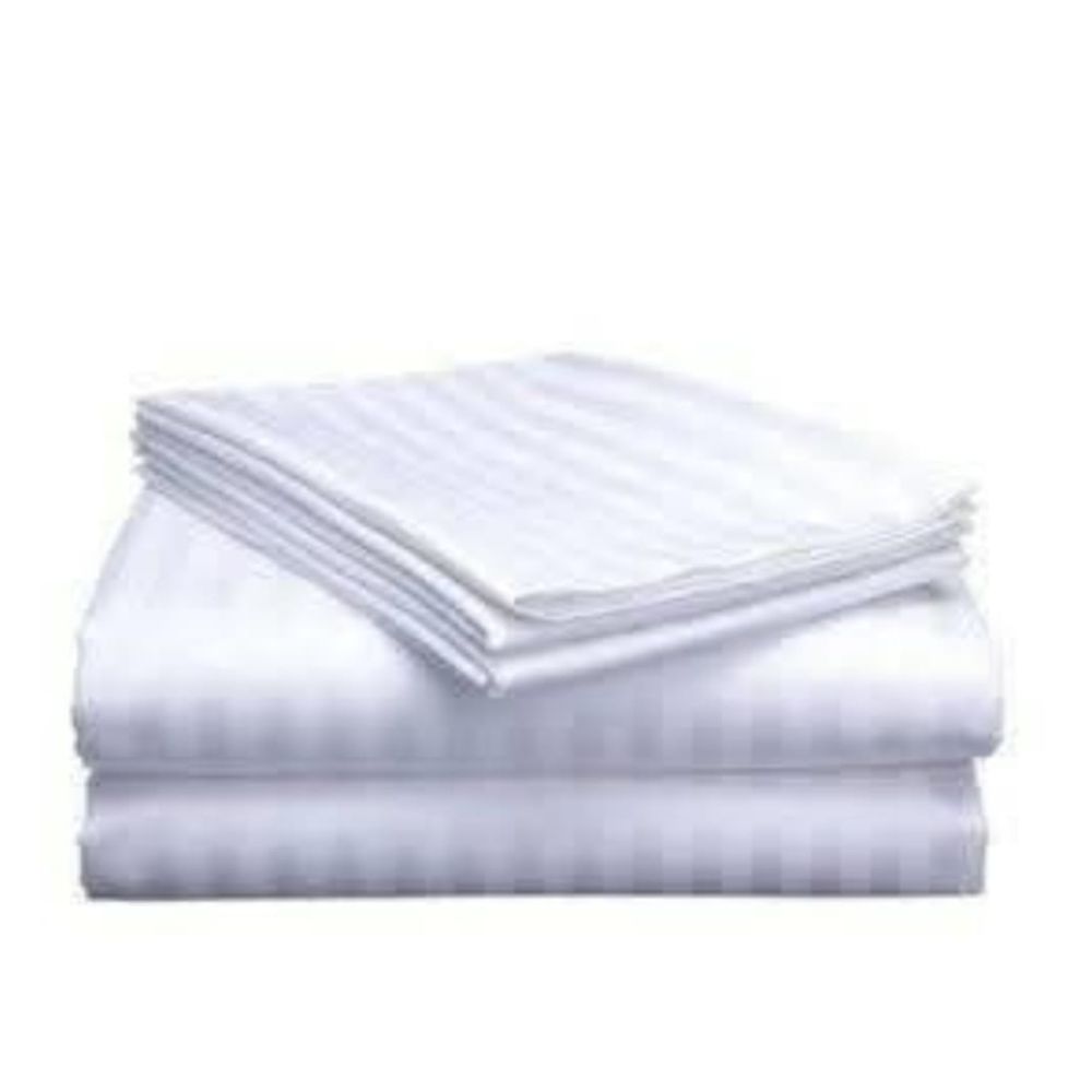 White Stripped Bedsheets