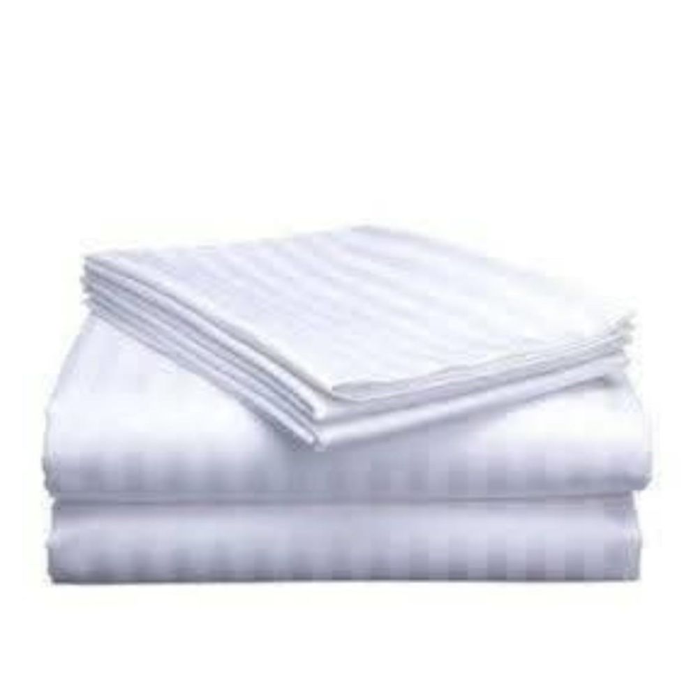 White Striped Bedsheet