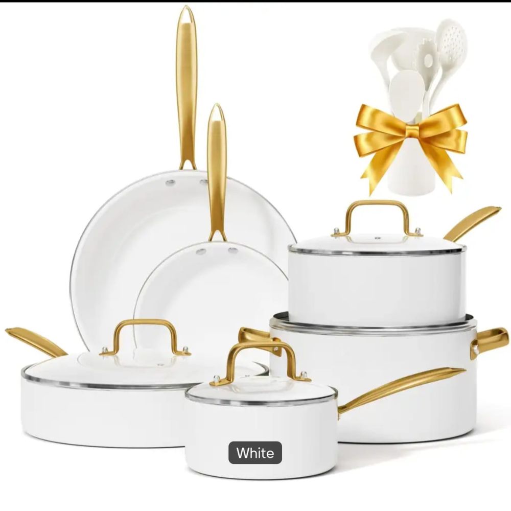 💥15pcs Premium Ceramic Cookware Set