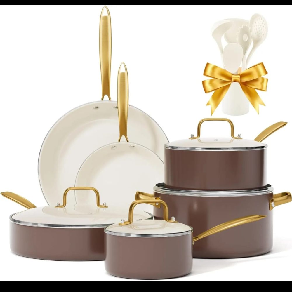 💥15pcs Premium Ceramic Cookware Set