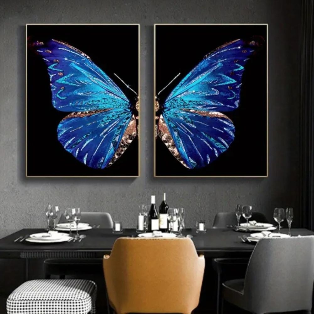 2pc Butterfly Wall Art