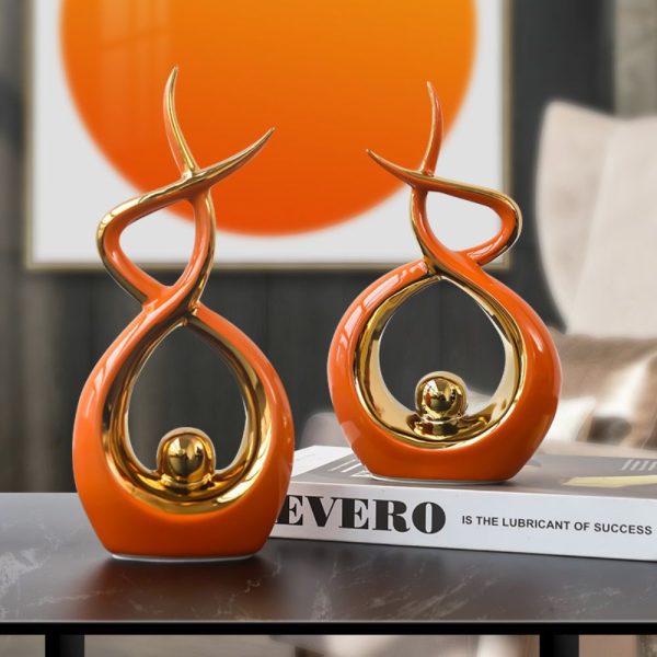 2pc Ceramic Decor