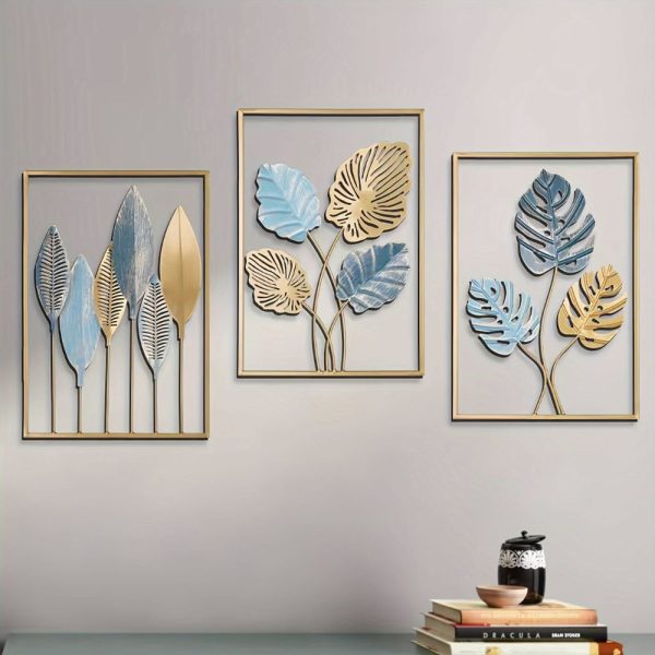3pc Metallic Wall Hanging