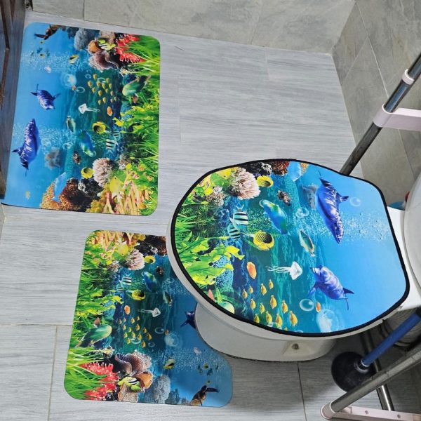 3pc Toilet Mat