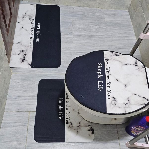 3pc Toilet Mat