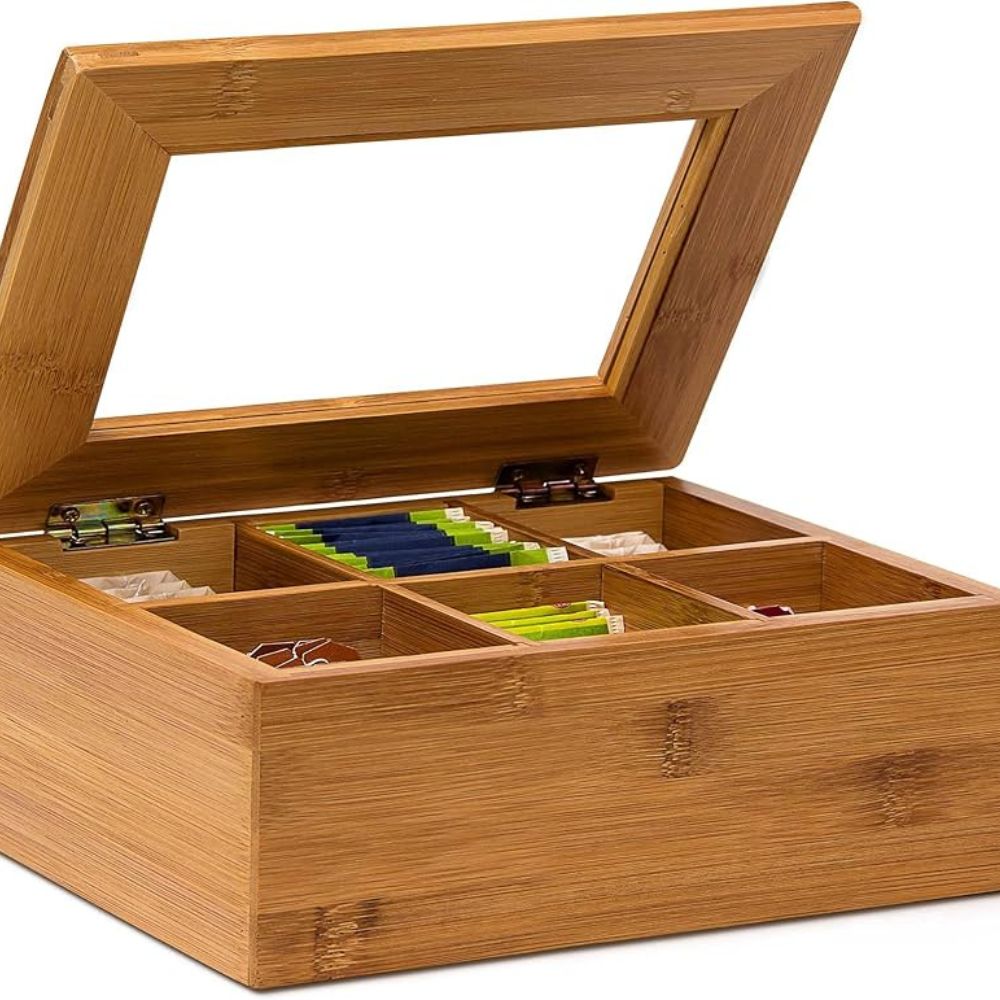 Bamboo Tea Bag organizer