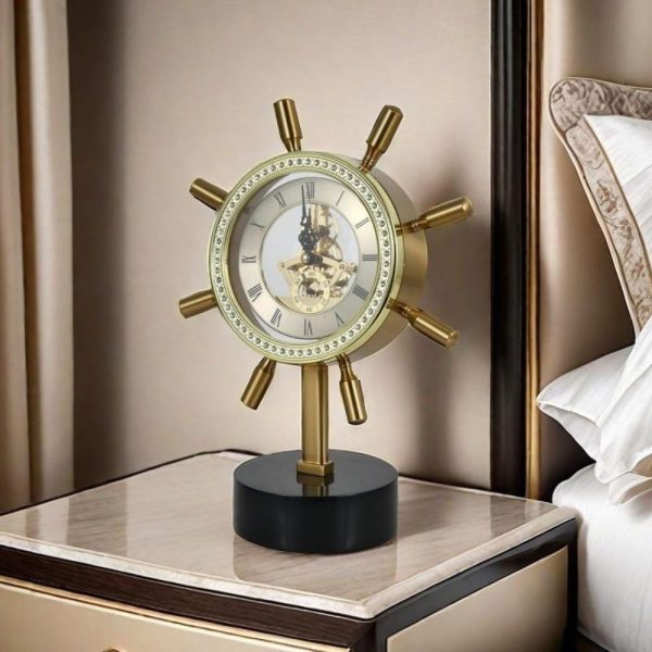 Captain Steering Desktop Clock
