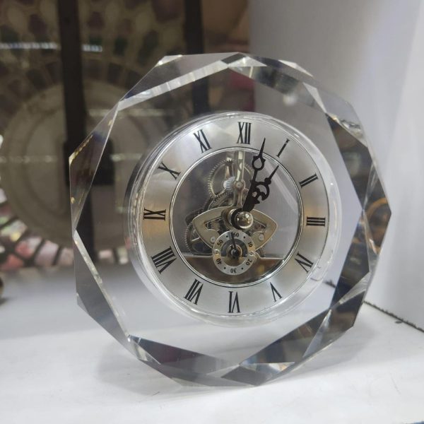 Crystal Glass Desk Clock