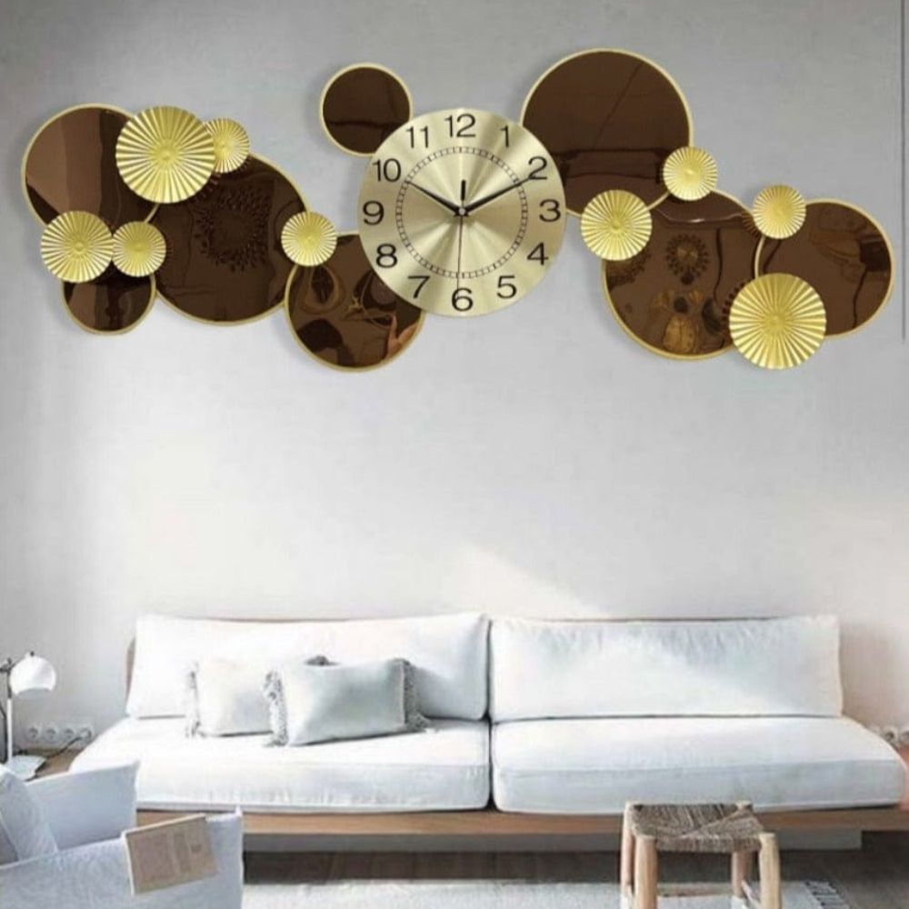 Designer Metallic Wall Clock
