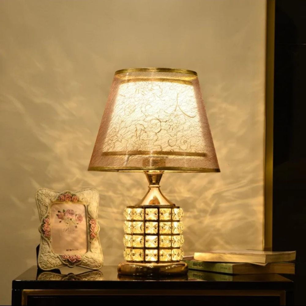European Crystal Table Lamp