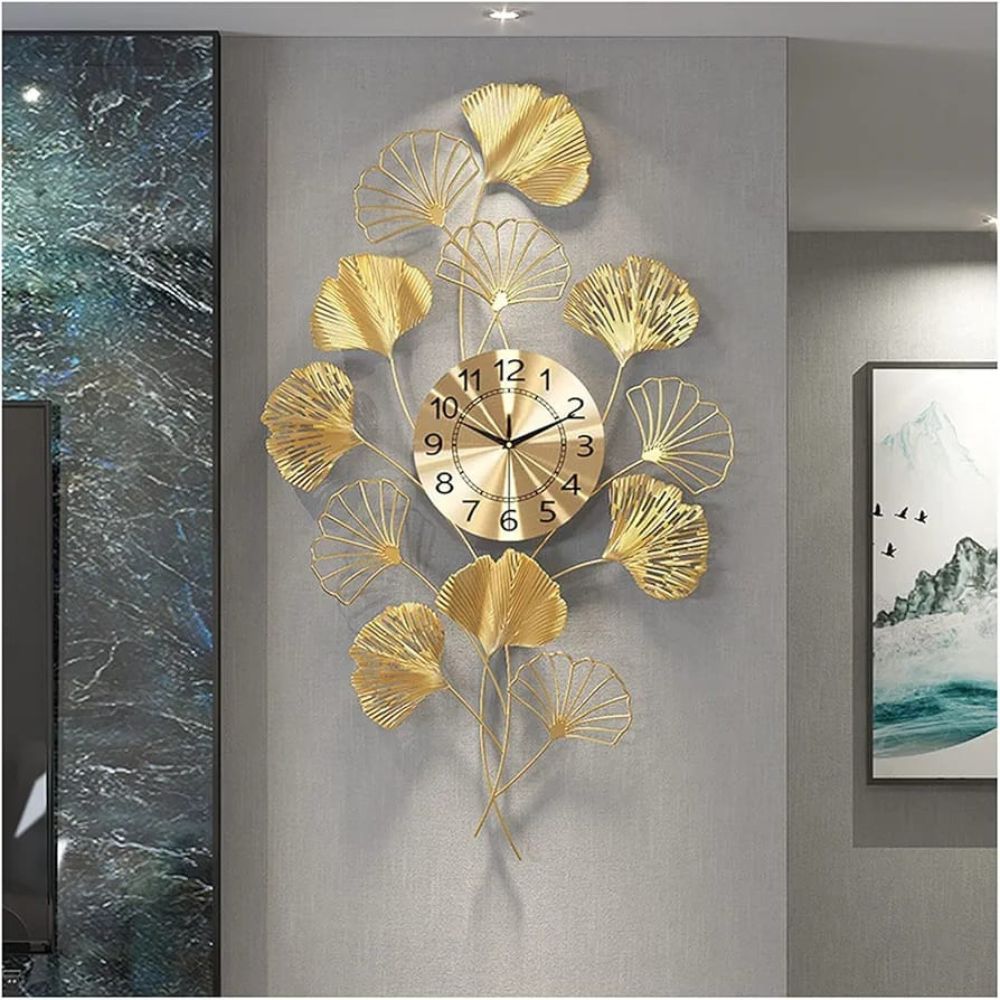 Ginko Leaf Wall Clock