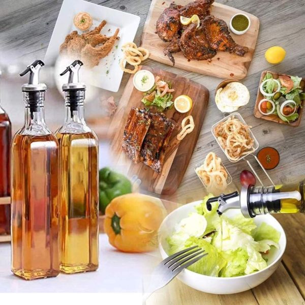 2pc Glass Oil Dispenser