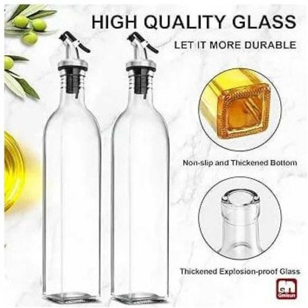 2pc Glass Oil Dispenser