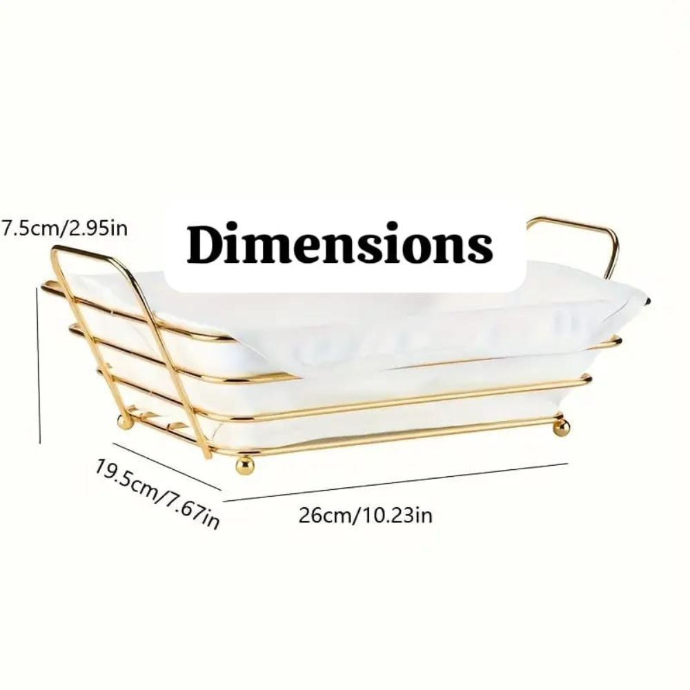 Gold Frame Bread basket