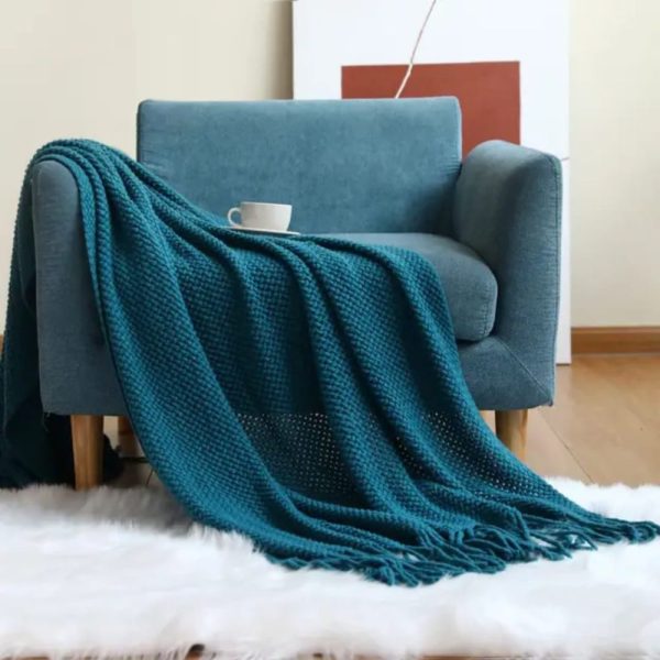 Knitted Throw Blanket